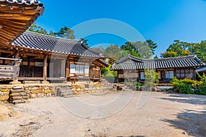 Mucheomdang hall at Yangdong folk village in the Republic of Korea