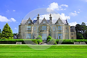 Muckross House mansion with garden, Killarney National Park, Ring of Kerry, Ireland photo