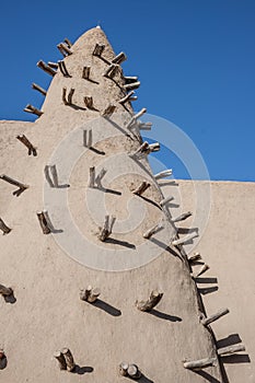 Mud brick mosque in Timbuktu, Mali, Africa.