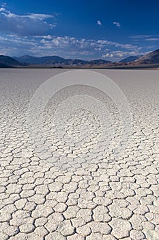 Mud and Clay of Dried and Unique Racetrack Playa in Deat Valley