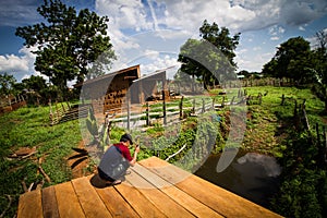 Mud house roof making