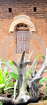 Mud house window