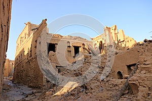 Mud houses in the old village of Al Hamra,Oman