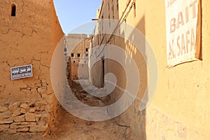 Mud houses in the old village of Al Hamra,Oman