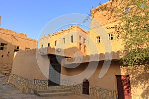 Mud houses in the old village of Al Hamra,Oman