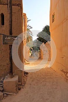 Mud houses in the old village of Al Hamra,Oman