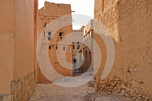 Mud houses in the old village of Al Hamra,Oman