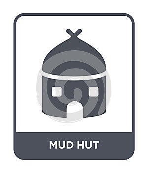 mud hut icon in trendy design style. mud hut icon isolated on white background. mud hut vector icon simple and modern flat symbol