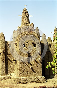 Mud mosque, Ouan, Mali