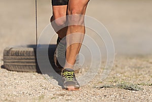 Mud race runners