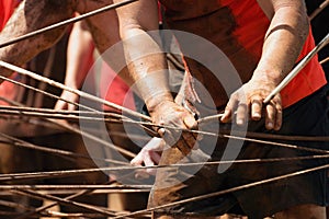 Mud race runners