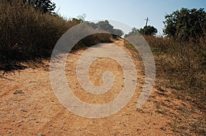 Mud Rural Road Way Through Fields