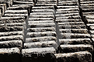Mud And Straw Adobe Bricks Drying Peru South America