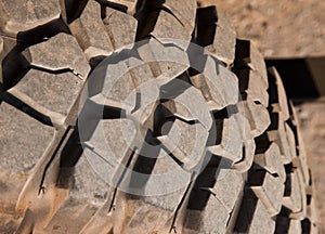 Mud terrain tire.