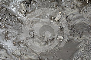 Mud texture or wet gray soil