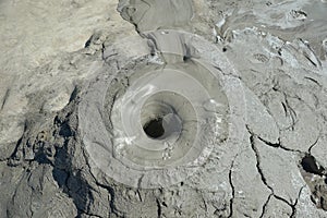 Mud volcano hole