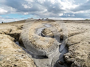 Mud volcano - texture in Buzau country