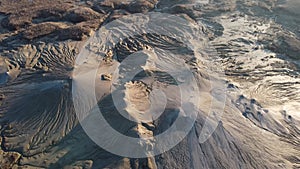Mud volcanoes aerial view, Romania