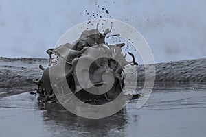 Mud Volcanoes in Buzau, Romania