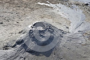 Mud volcanoes in Buzau, Romania. Vulcanii Noroiosi