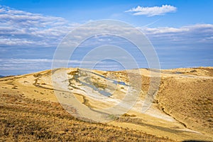 Mud volcanoes panoramic view