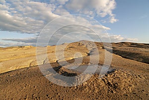 Mud vulcano in buzau county,romania