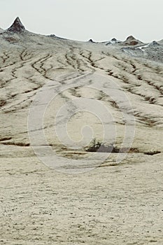 Mud vulcanos in Buzau, Romania
