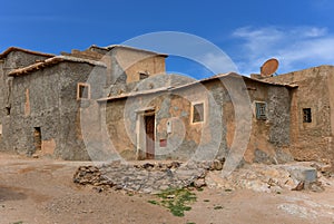 Mudbrick Moroccan berber village houses