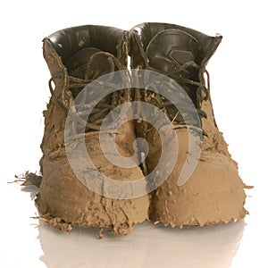 Muddy boots photo