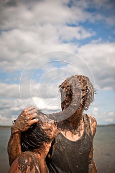 Muddy couple