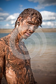 Muddy guy