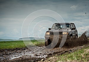 Muddy jeep