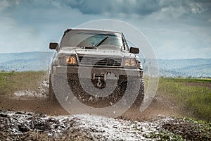 Muddy jeep