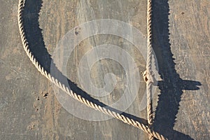 Muddy Rappelling Wall with Rope