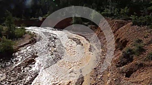 Muddy stream in Bryce Canyon