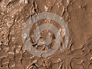 Muddy surface