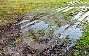 Muddy track photo