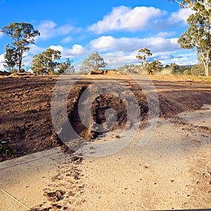 Muddy track in australia