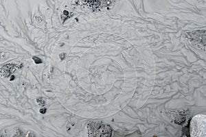 Muddy water patterns. Glacial