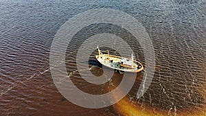 Muddy waters on the River Foyle Derry Northern Ireland