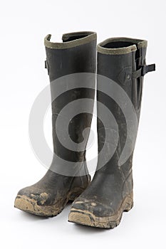 Muddy wellies photo