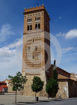 Mudejar towers in the city of Teruel. Spain