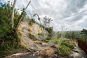 Mudslide from Hurricane Maria Rains