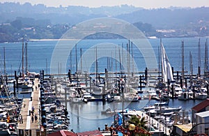 Muelle for Botes and small yates in A coruna Galicia