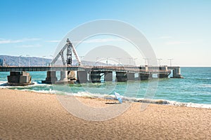 Muelle Vergara Pier and El Sol beach - Vina del Mar, Chile