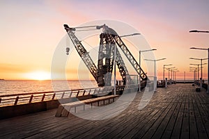 Muelle Vergara Pier at sunset - Vina del Mar, Chile