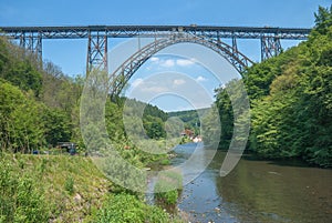 Muengstener Bruecke,Wupper River,Solingen,Germany