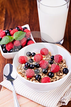 Muesli breakfast