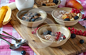 Muesli with fruit, nuts and berries