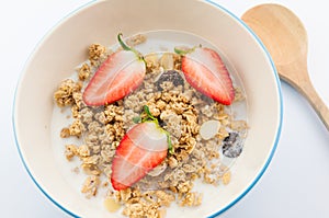 Muesli with milk